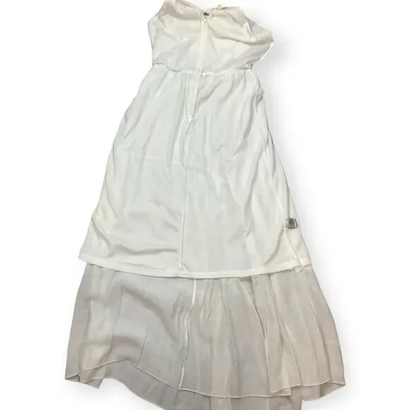 Kings Road Women's White Polyester Sleeveless Long Maxi Dress Size Small. - Picture 8 of 11